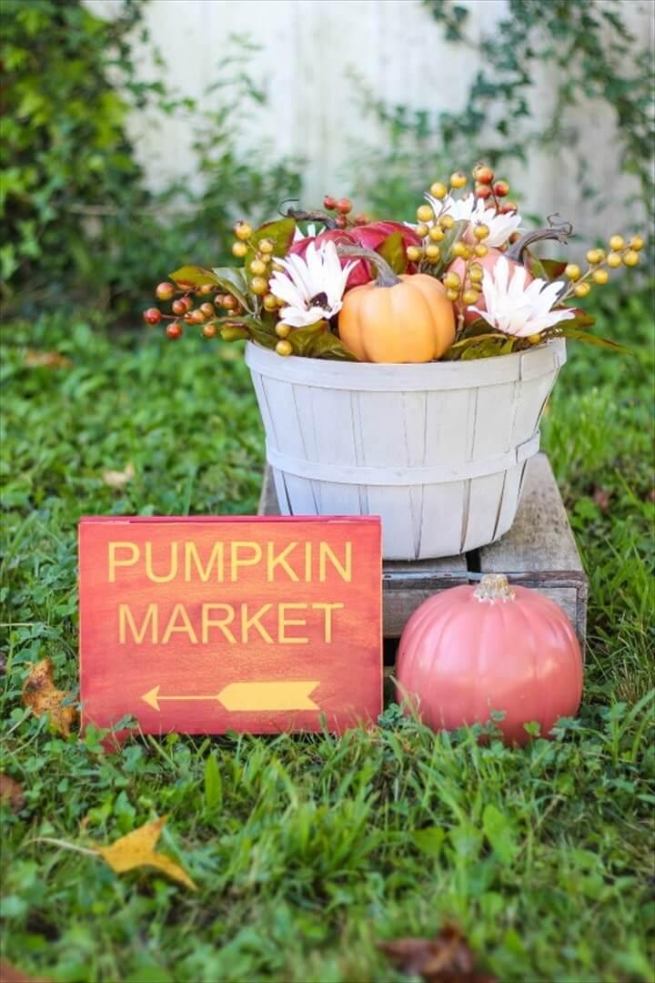 DIY Pumpkin Market Fall Decor