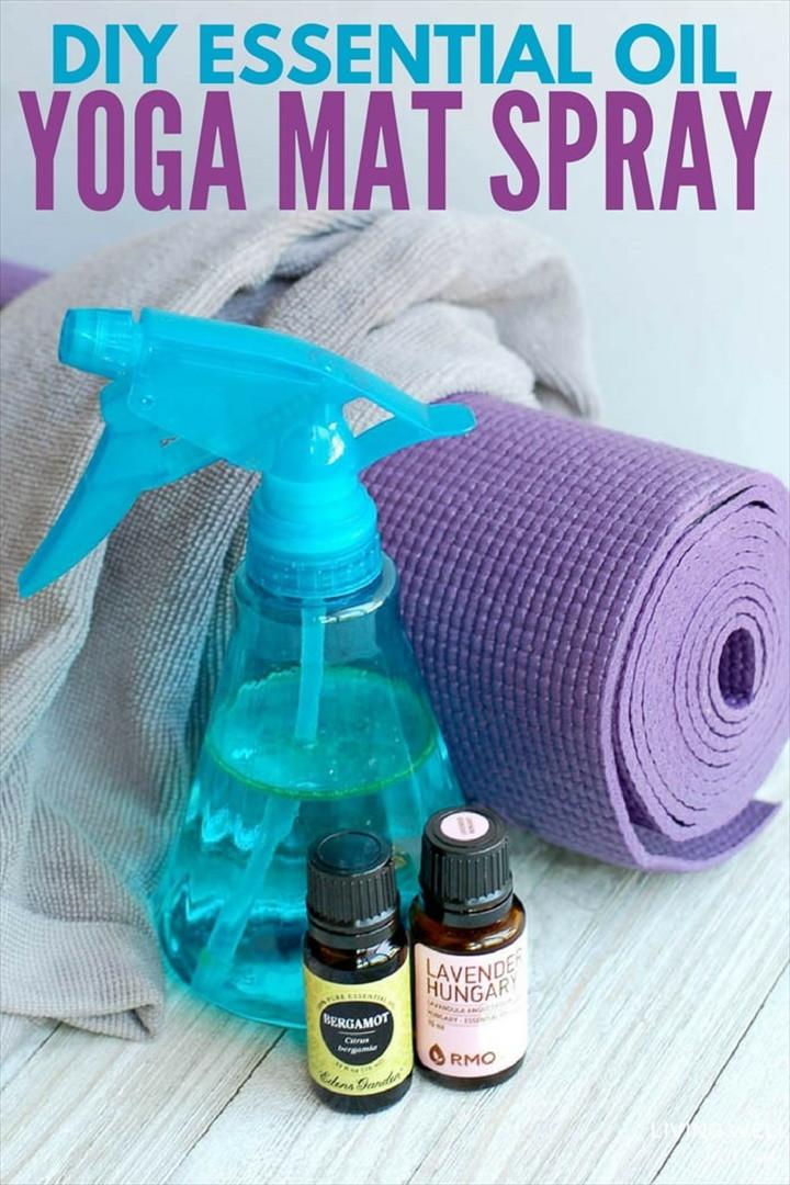 DIY Yoga Mat Spray With Essential Oils