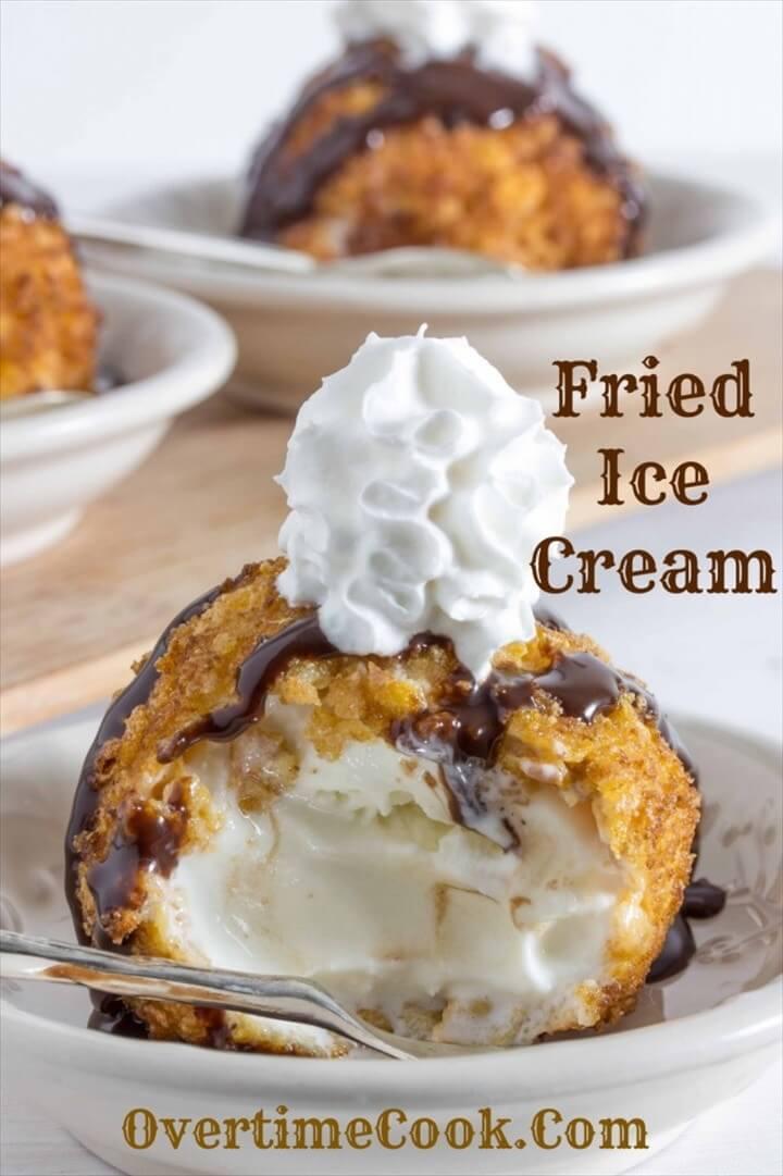 Easy Best Fried Ice Cream