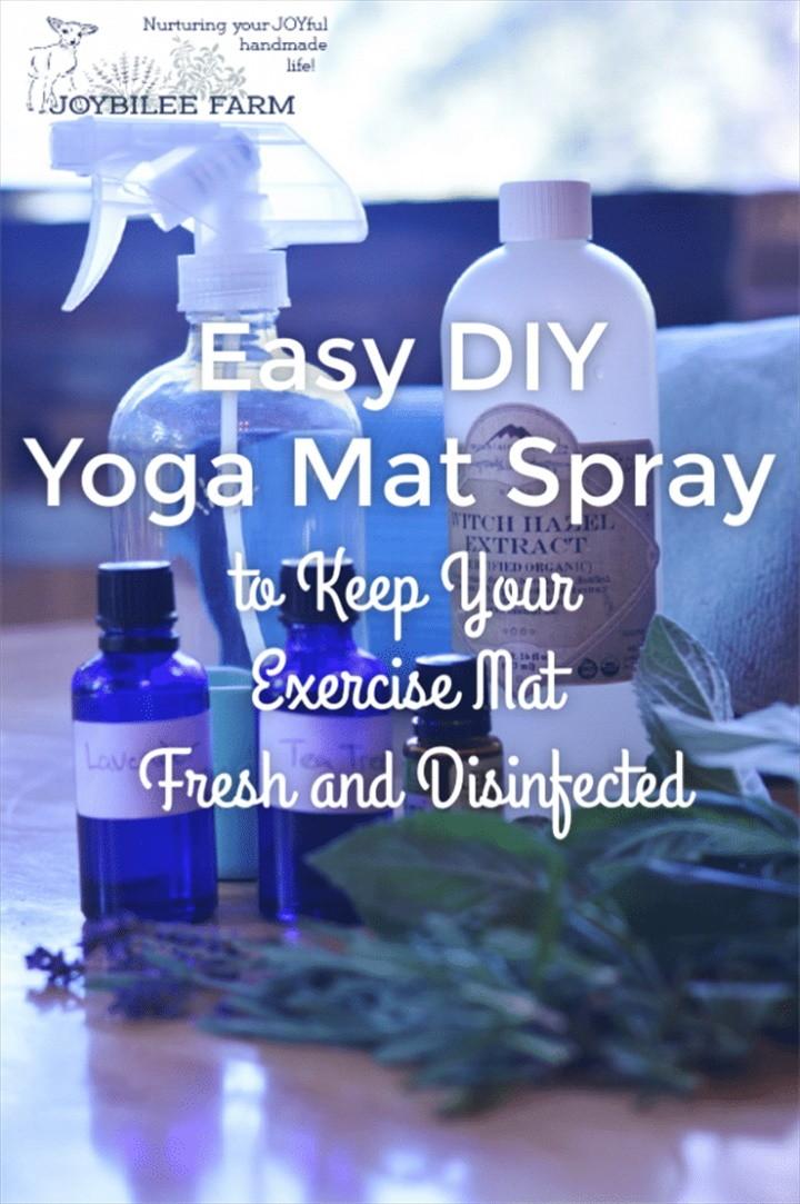 Easy DIY Yoga Mat Spray to Keep Your Exercise Mat Fresh and Disinfected