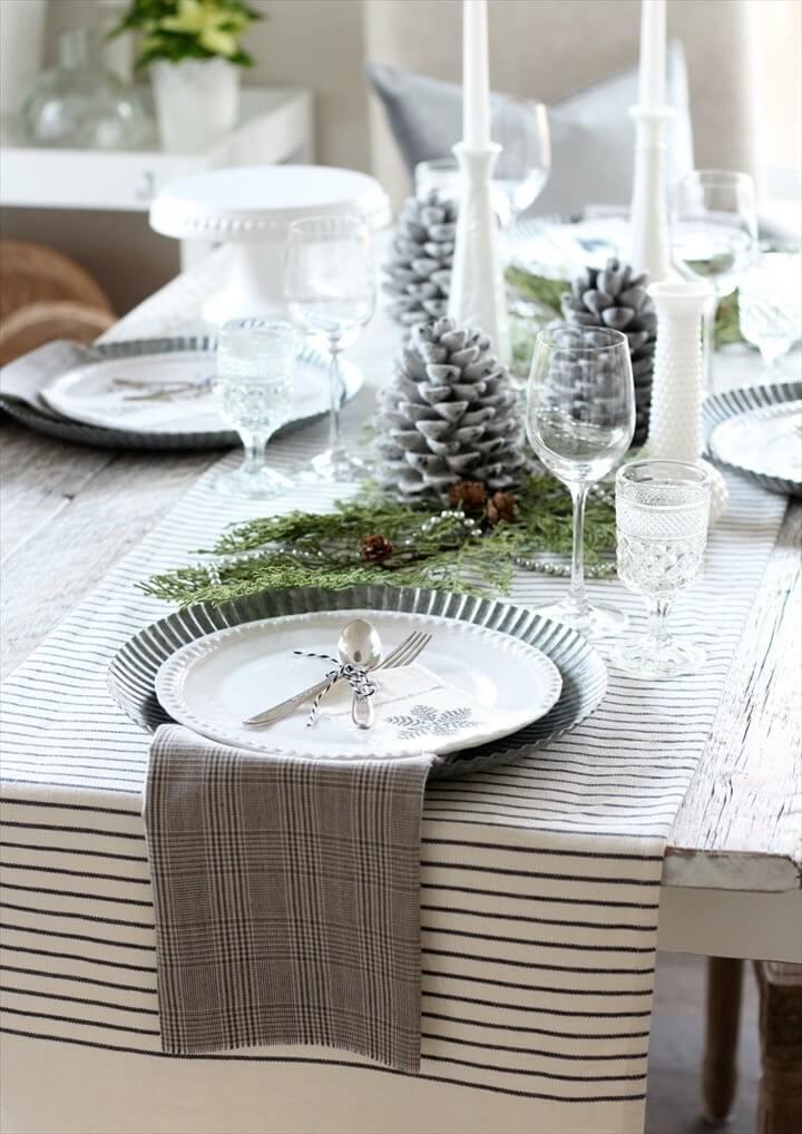 Easy Fringe Napkins for Your Holiday Table