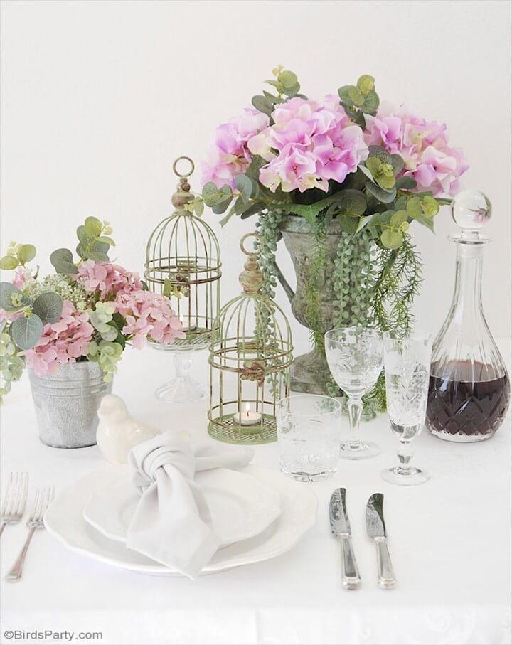 French Rustic Country Tablescape Using Thrift Store Items