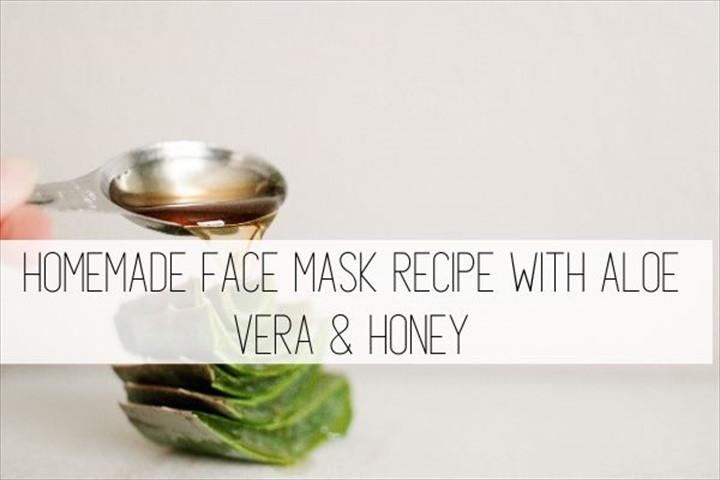 Homemade Face Mask Recipe With Aloe Vera Honey