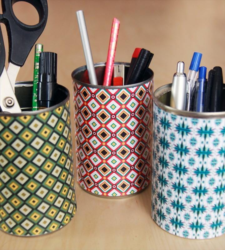 How To Make Colorful Desk Organizers