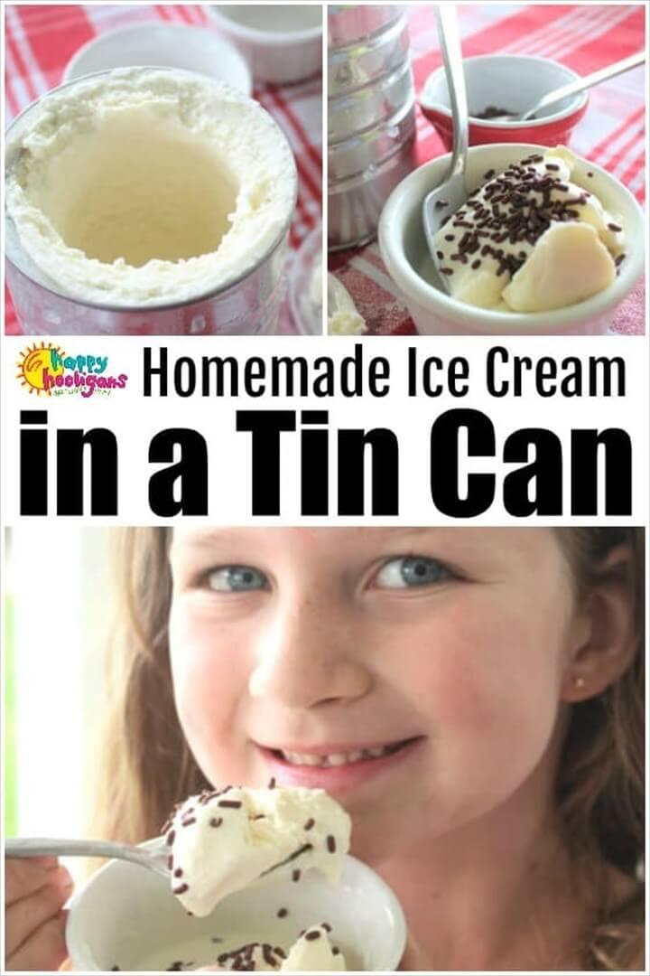 How to Make Homemade Ice Cream In a Tin Can