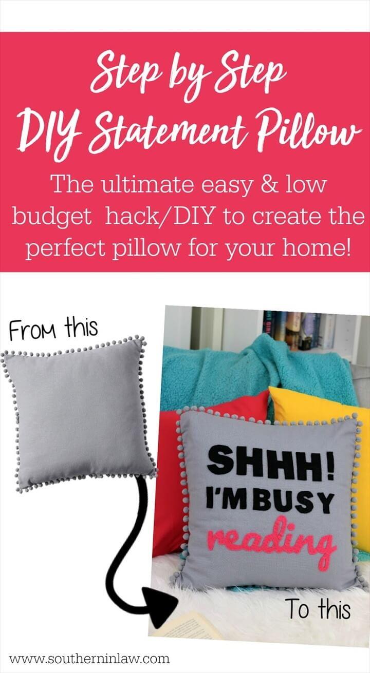 How to Make a DIY Statement Pillow on a Budget 1