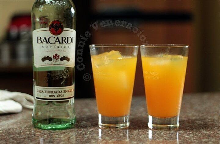 Orange Pineapple And Rum Cocktail