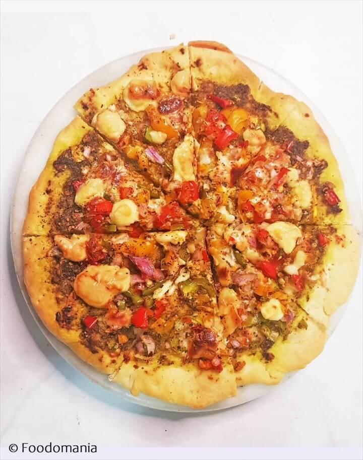 Pesto Primavera Pizza