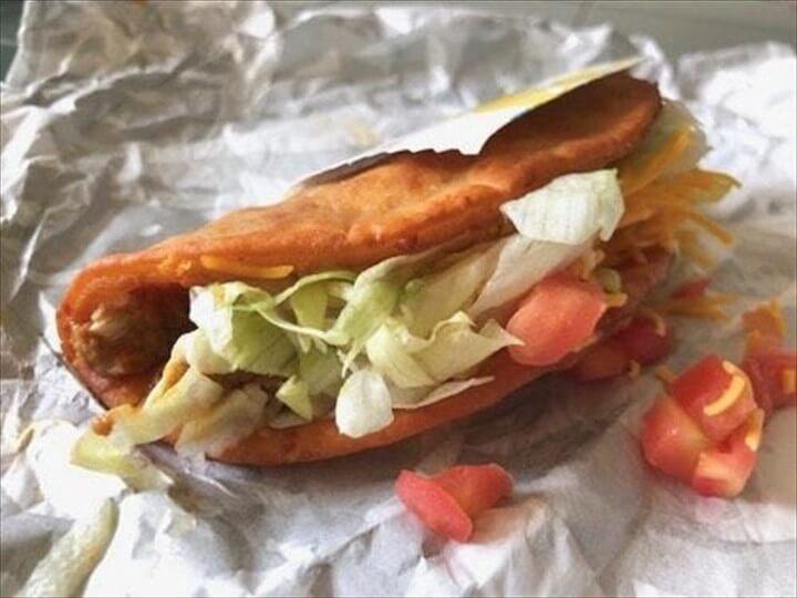 Toasted Cheddar Chalupa from Taco Bell