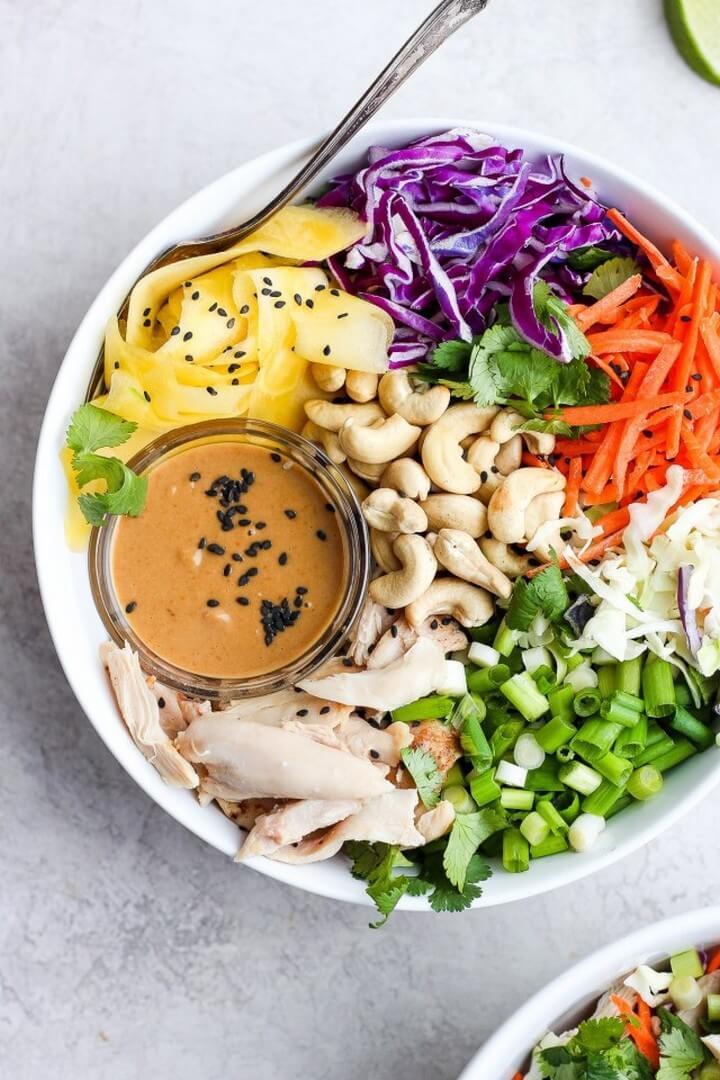 20 Minute Asian Chopped Rotisserie Chicken Salad