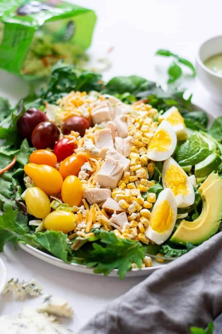 5 Minute Rotisserie Chicken Cobb Salad Recipe