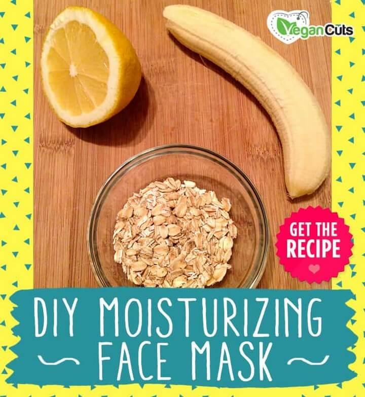 DIY Moisturizing Vegan Face Mask with Oats and Banana