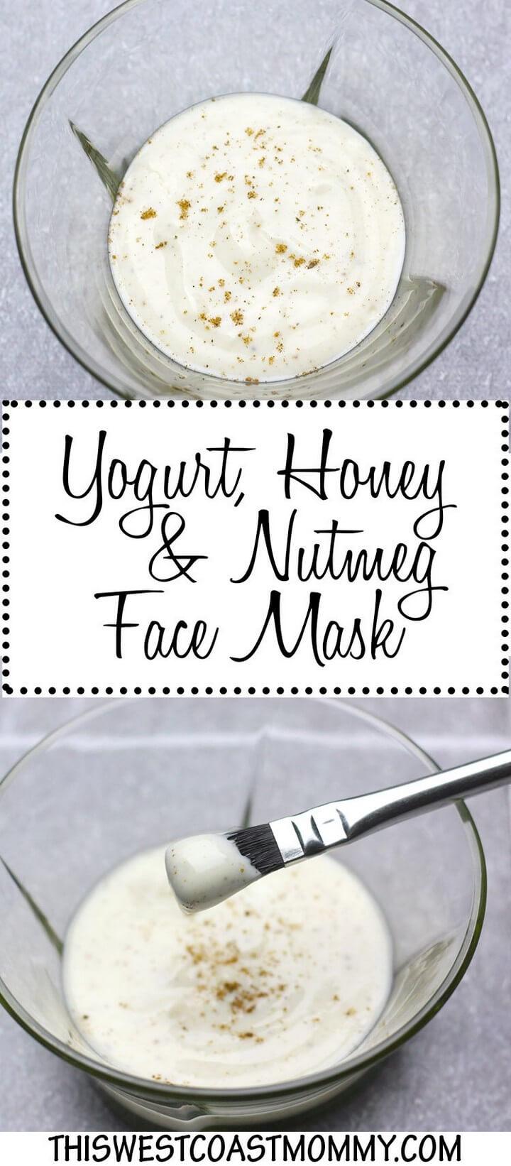 DIY Yogurt Honey and Nutmeg Face Mask