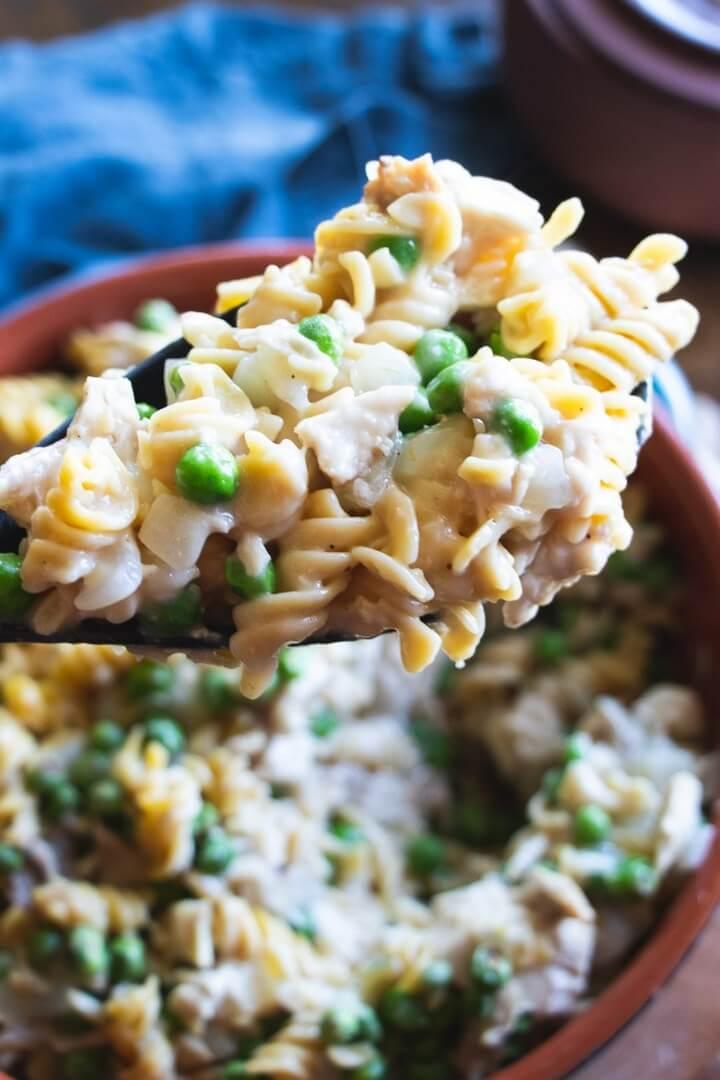 Leftover Rotisserie Chicken Pasta