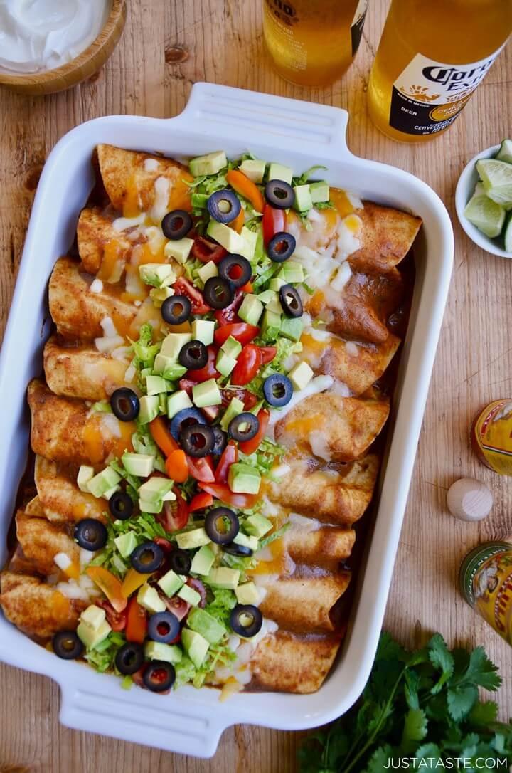 Rotisserie Chicken Enchiladas