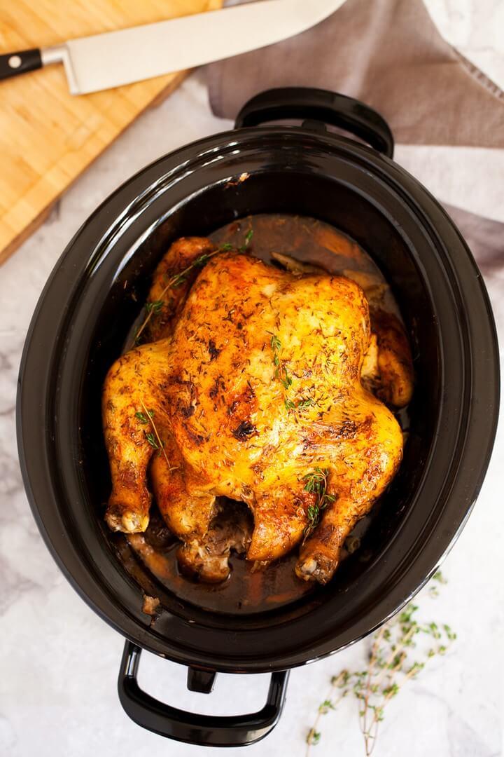 Slow Cooker Rotisserie Chicken 1