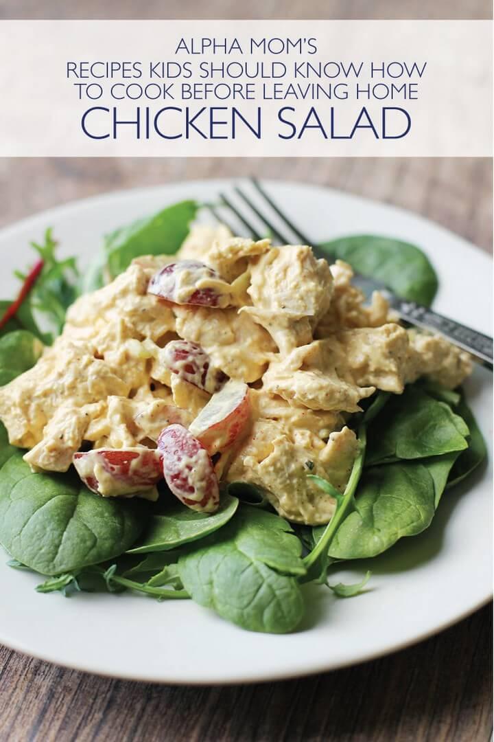 Teach Kids to Make Chicken Salad