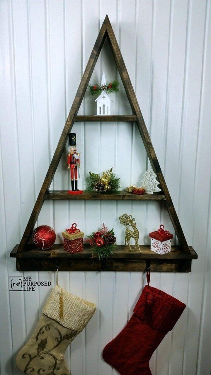 DIY Christmas Tree Shelf