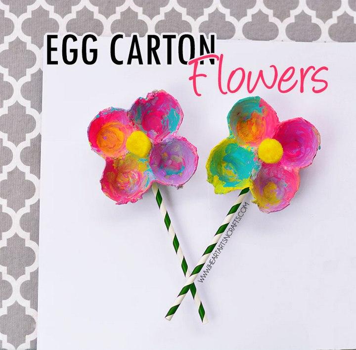DIY Egg Carton Flowers