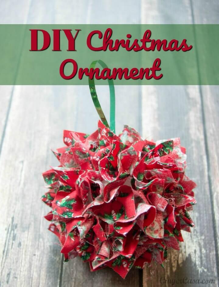 DIY Fabric Christmas Ornament