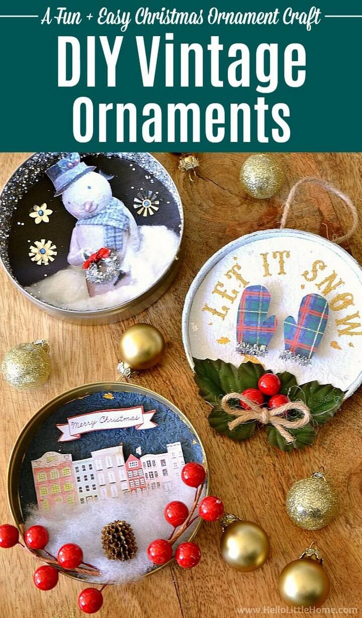 DIY Vintage Christmas Ornaments