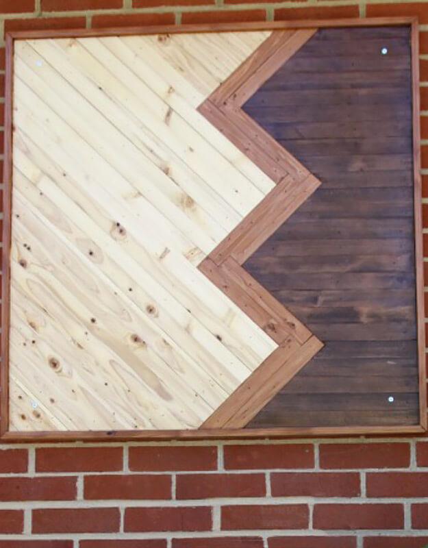 DIY Wood Chevron Wall Art