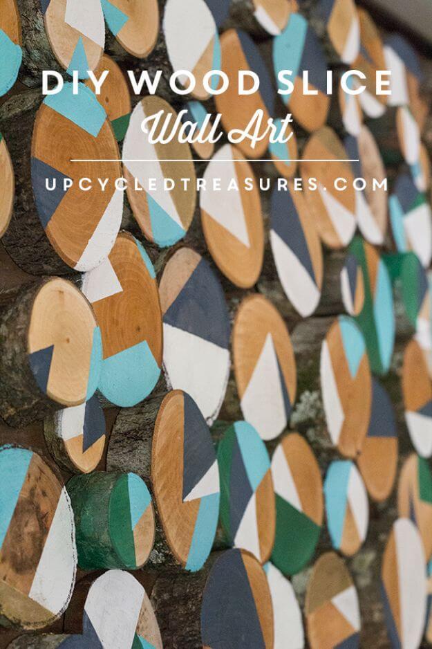 DIY Wood Slice Wall Art