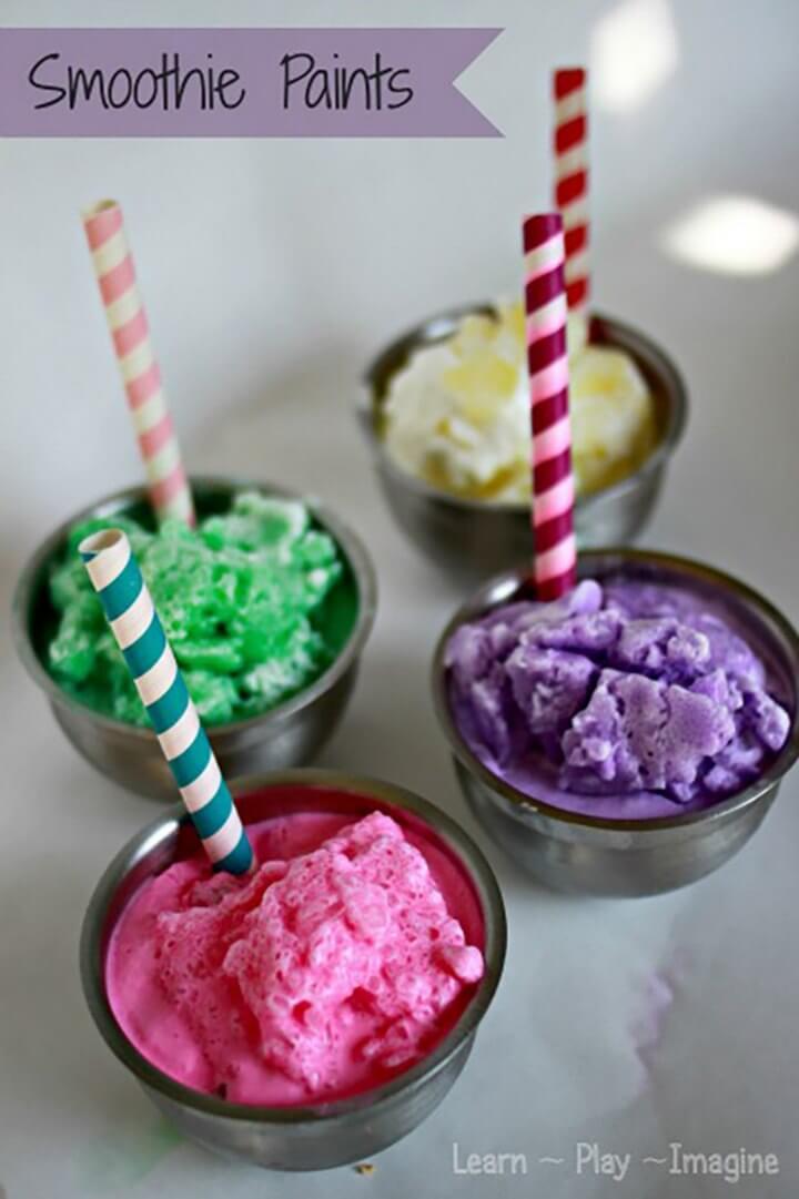 Easy Homemade Frozen Smoothie Paints For Kids