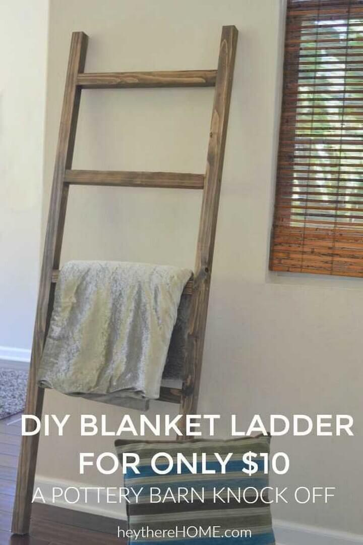 DIY Blanket Ladder