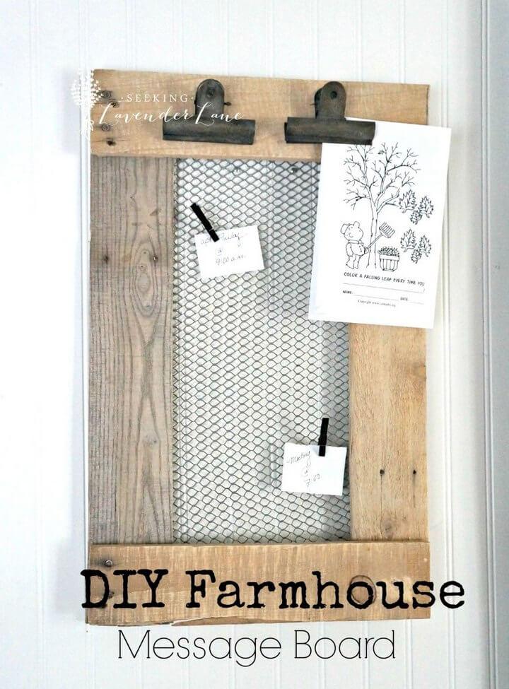 DIY Farmhouse Message Board