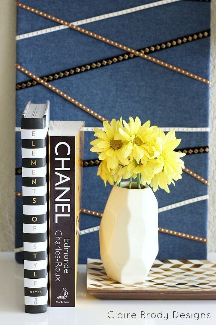 Quick and Chic DIY Fabric Covered Bulletin Board