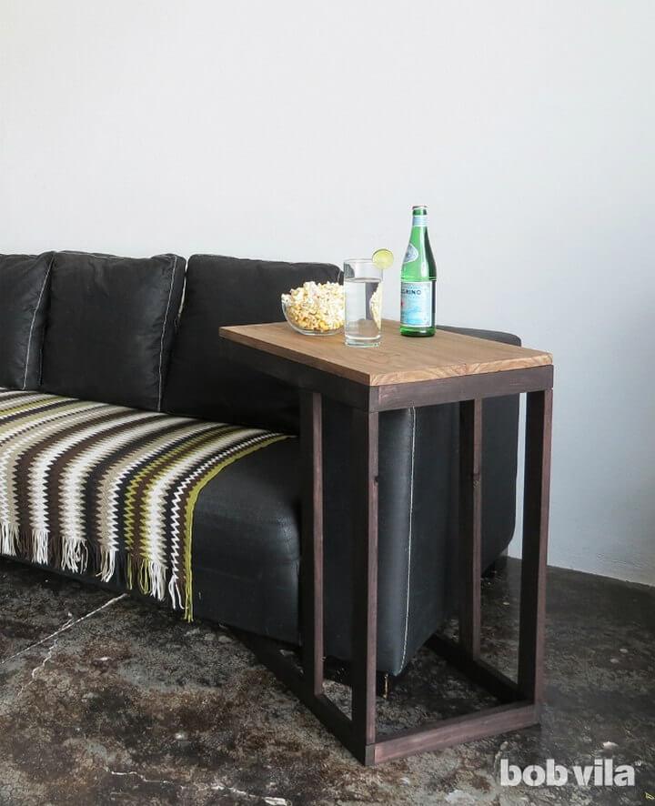 Two Tone Wood Side Table