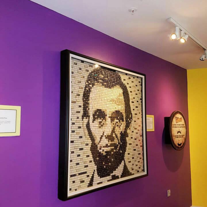 Abraham Lincoln Made From Keyboard Keys