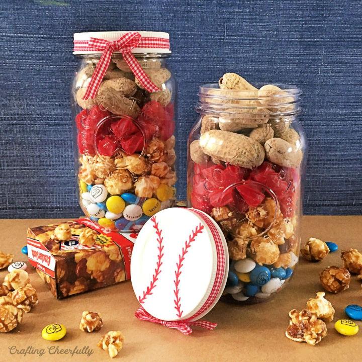 Baseball Mason Jar Gift