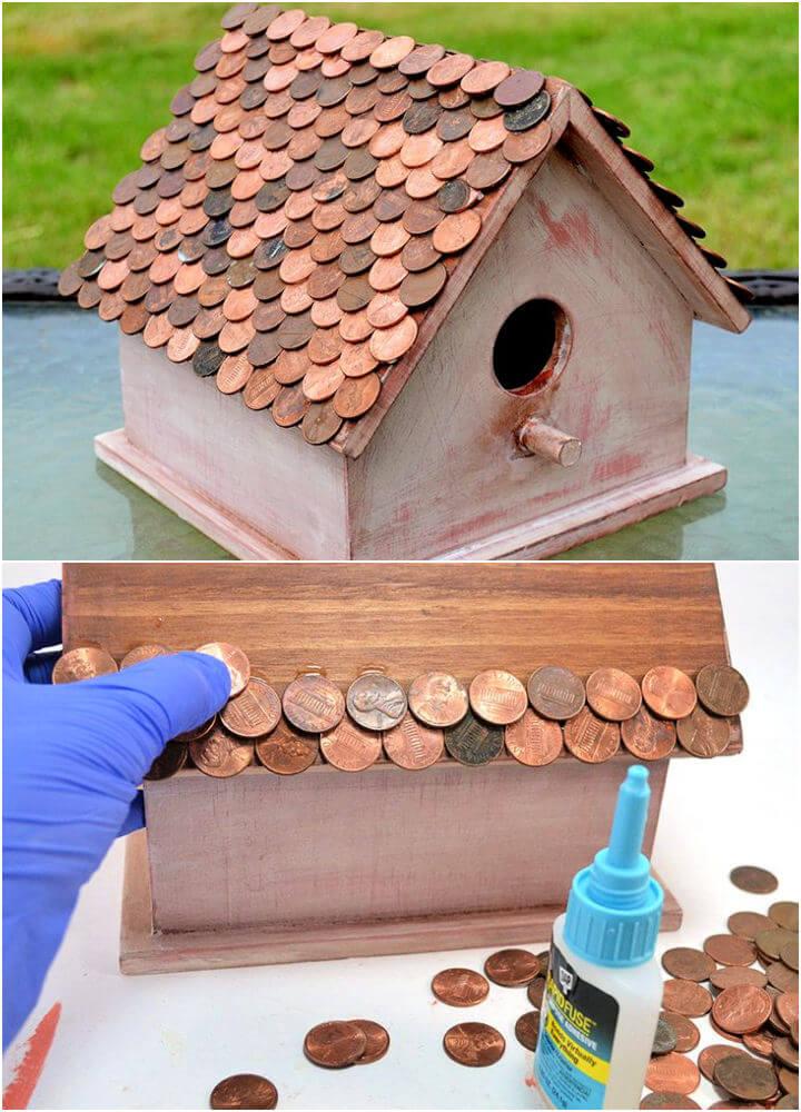 Birdhouse with Penny Roof