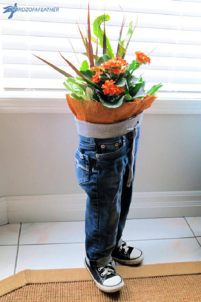Blue Jean Planter – Upcycle Your Jeans