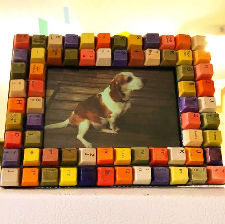 Colorful Dog Picture Frame