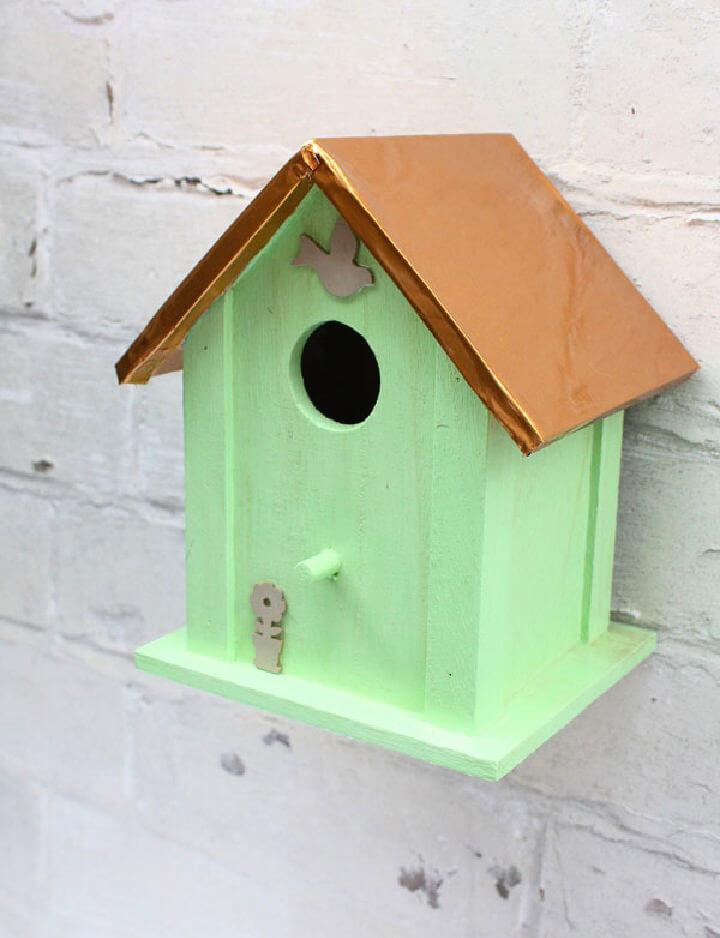 Copper and Mint DIY Birdhouse