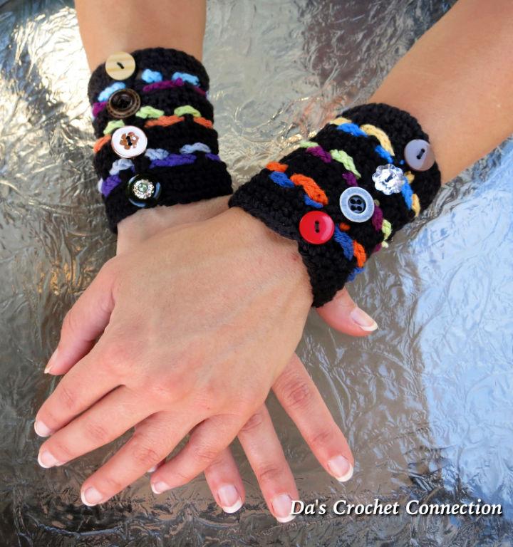 Crochet Cuff Bracelet Pattern