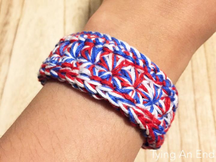 Crochet Mixed Star Bracelet