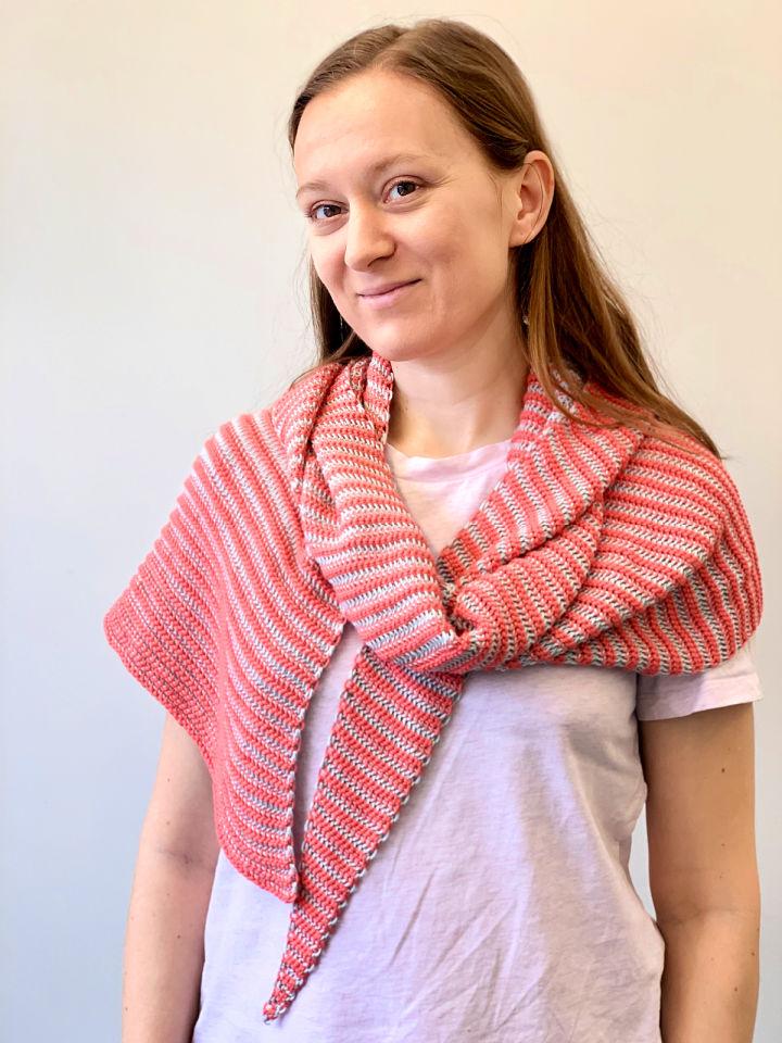 Crochet Seeing Stripes Shawl