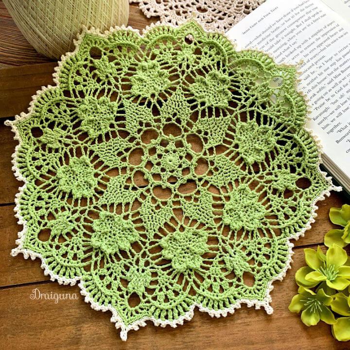 Crochet Shamrock Soiree Doily