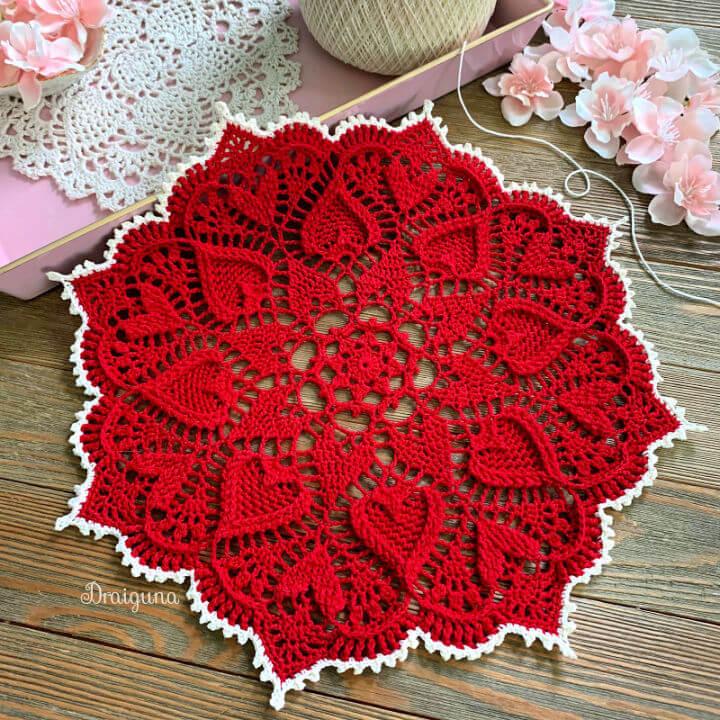 Crochet Sweetheart Soiree Doily