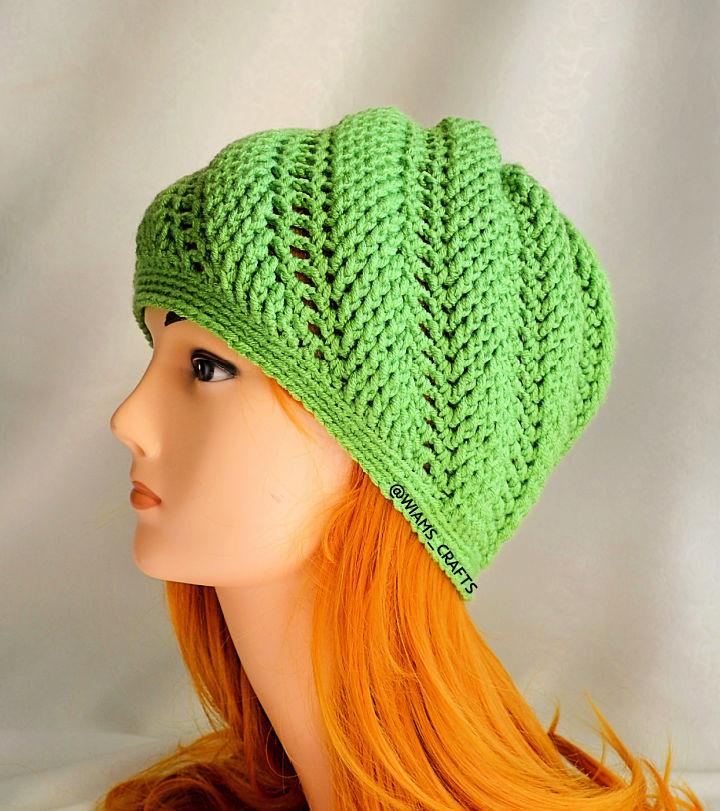 Crochet Swirl Wave Hat