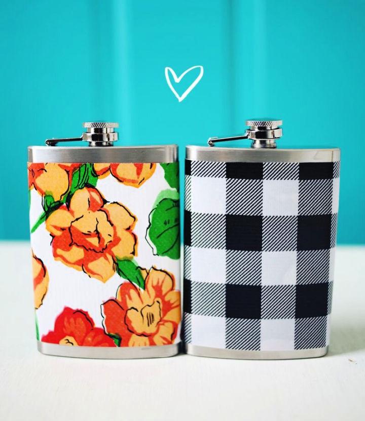 Customize a Flask with Oil Cloth
