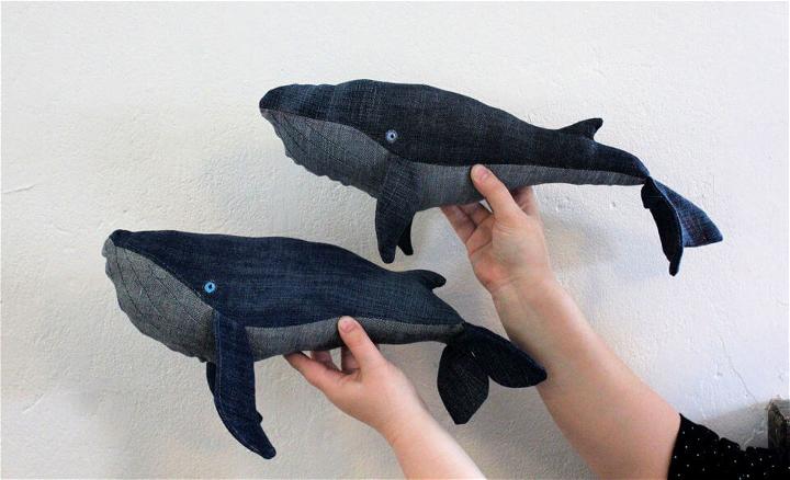 DIY Denim Whale