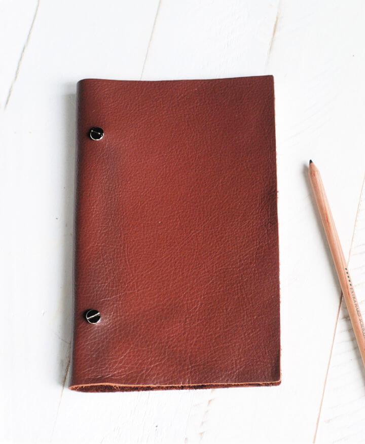 DIY Leather Sketchbook