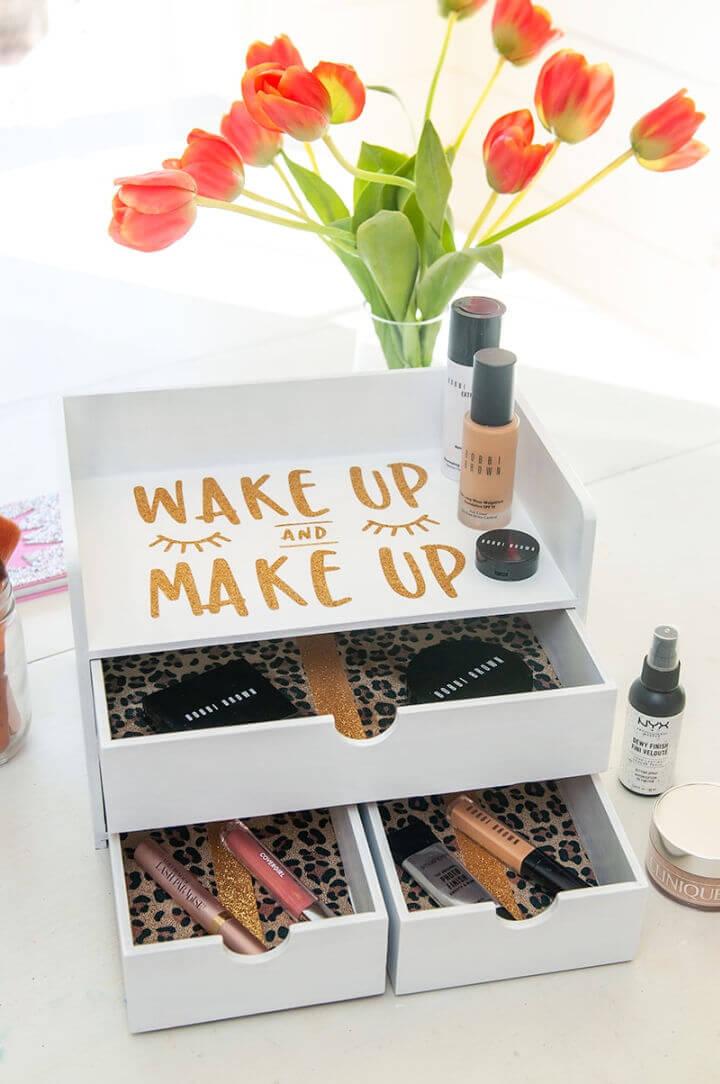 DIY Makeup Organizer Box