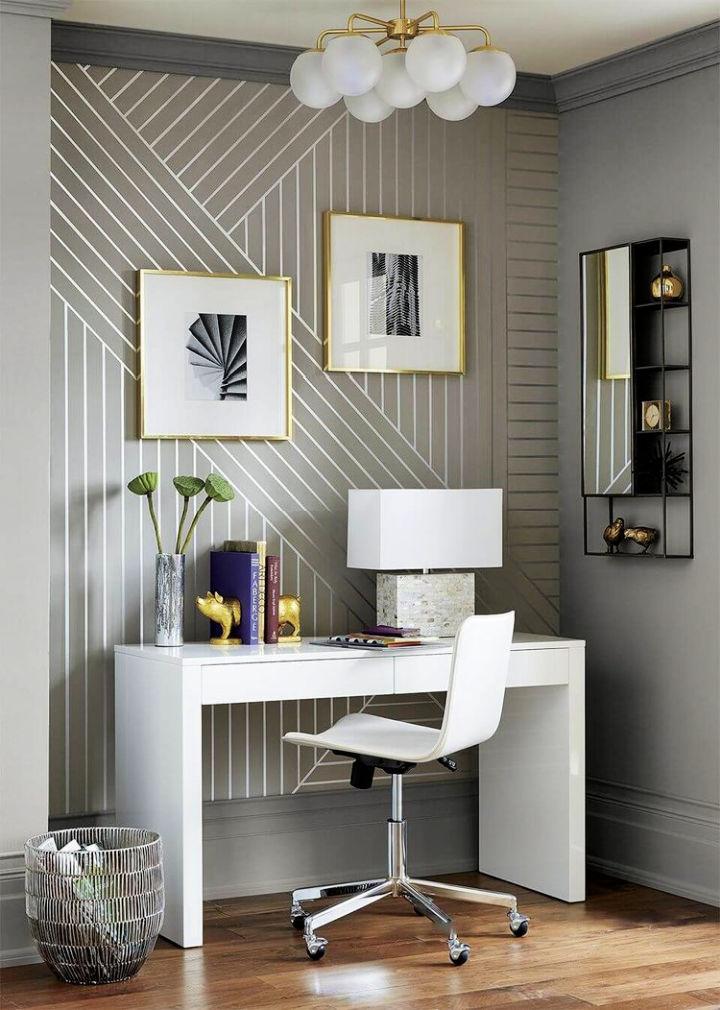 DIY Striped Accent Wall