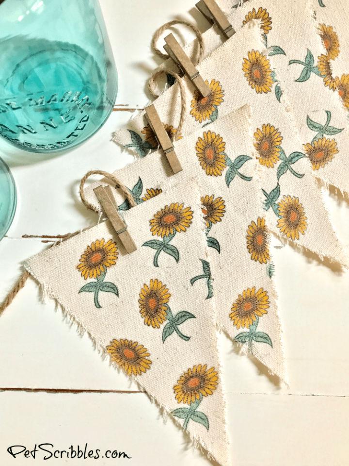 DIY Sunflower Kitchen Banner